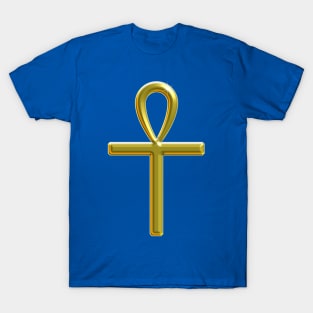 Golden Ankh - Key of Life T-Shirt
